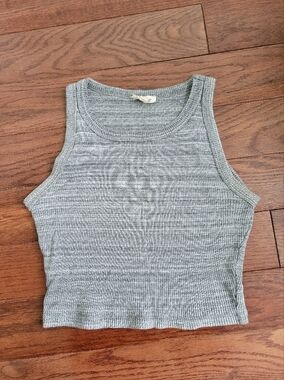Wilfred Gray Ribbed Sleeveless Top